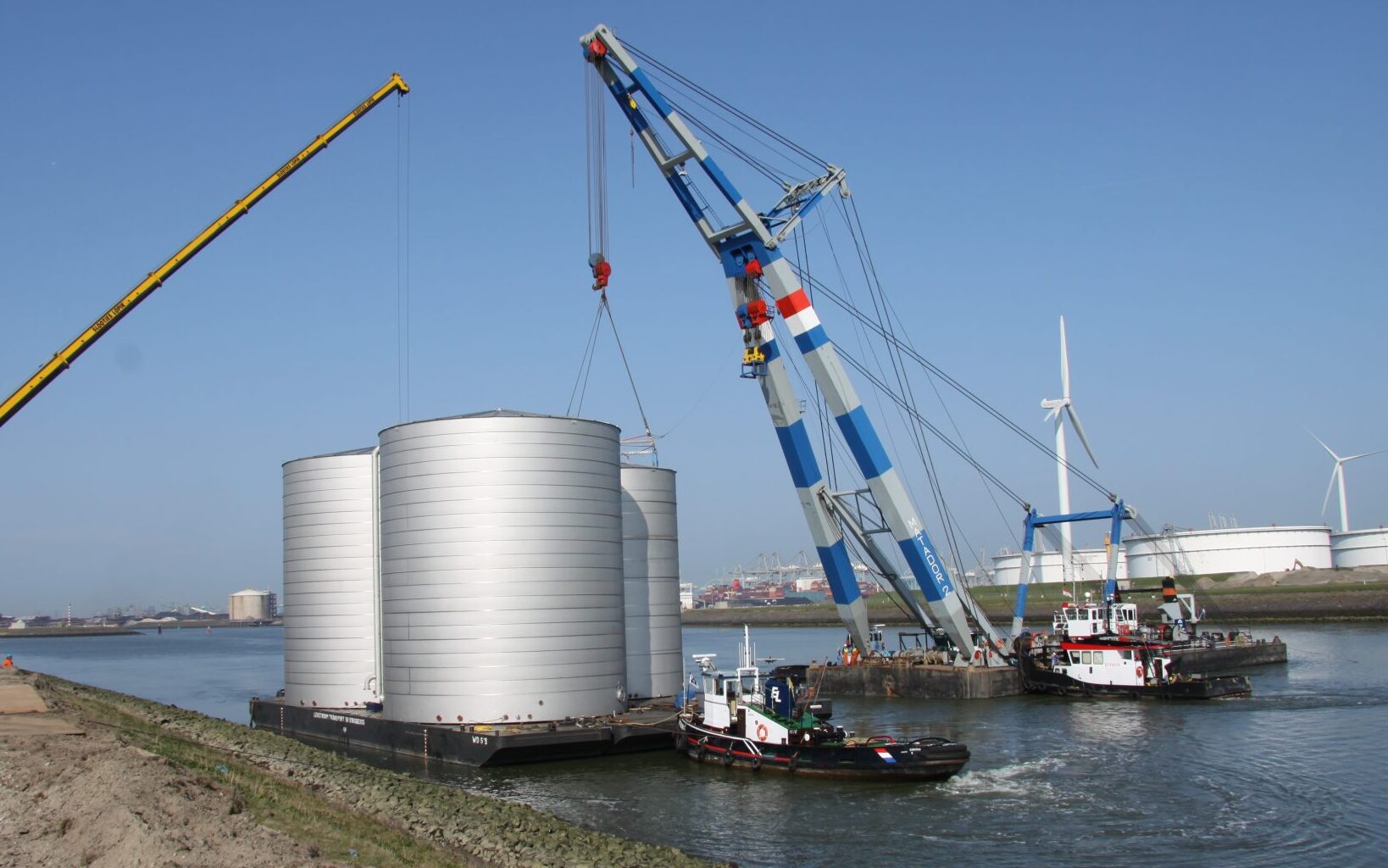 Placing and mounting storage tanks Evides