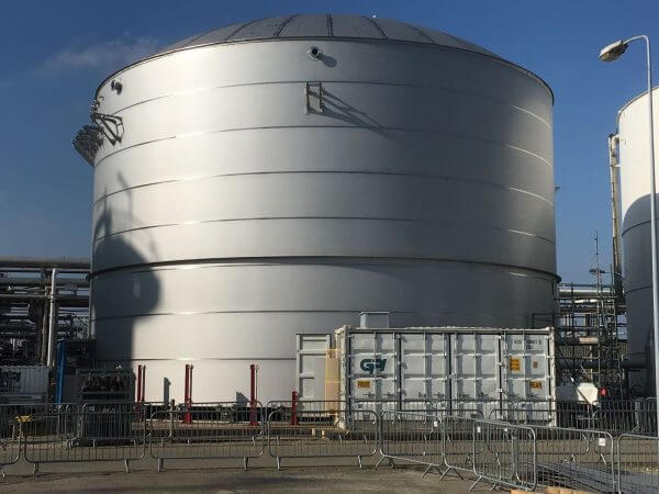on site demiwater storage tank