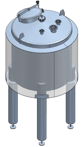 Drawing water tank