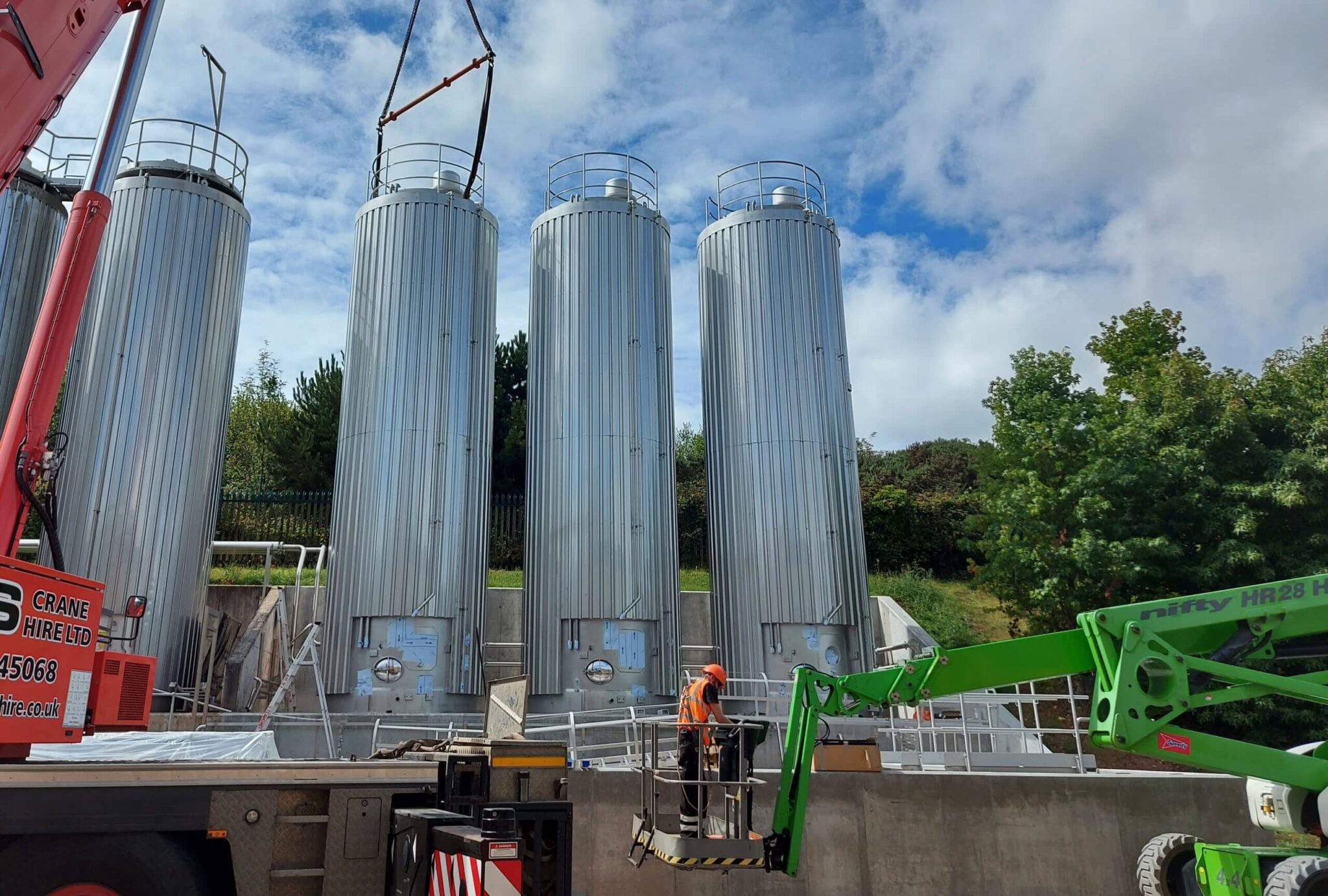 Rahmtanks aus Edelstahl für Sycamore Process Engineering